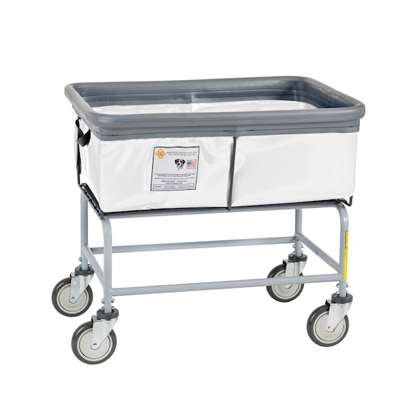 Elevated Basket Truck, Vinyl, Bumper, 3 Bushel, White
